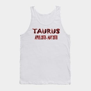 Taurus Zodiac Tank Top